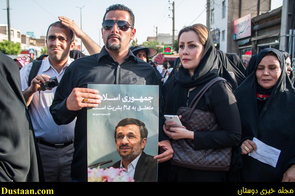 حاشیه های دیدنی از سخنرانی احمدی نژاد در ملارد +تصاویر