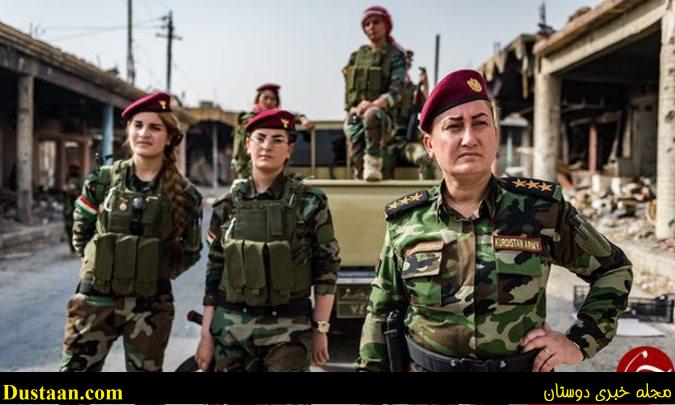 خواننده زن لباس رزم پوشیده و به جنگ داعش رفت! +تصاویر