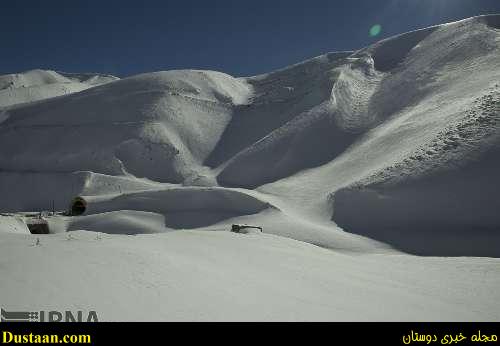 www.dustaan.com-تصاویری از جاده چالوس پس از ریزش بهمن