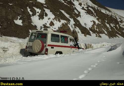 www.dustaan.com-تصاویری از جاده چالوس پس از ریزش بهمن