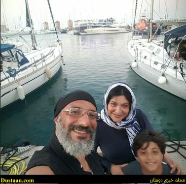 www.dustaan.com-سلفی امیر جعغری و ریما رامین فر در سواحل اروپا