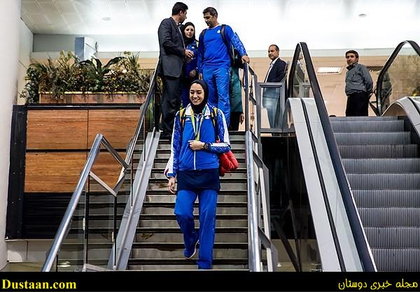 www.dustaan.com-تصاویر: بازگشت تیم ملی تکواندو به ایران