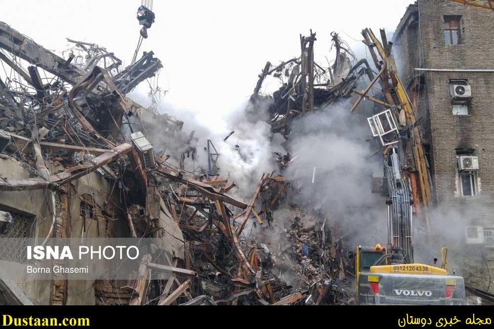 www.dustaan.com-تصاویر پلاسکو ۲۵ ساعت بعد آتش سوزی + اخرین اخبار از عملیات امدادرسانی