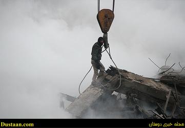 www.dustaan.com-گزارش تصویری از سومین روز حادثه ساحتمان پلاسکو