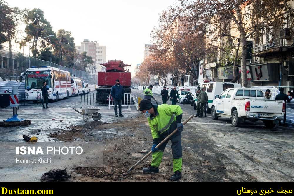 www.dustaan.com-گزارش تصویری: وضعیت پلاسکو در پنجمین روز فاجعه