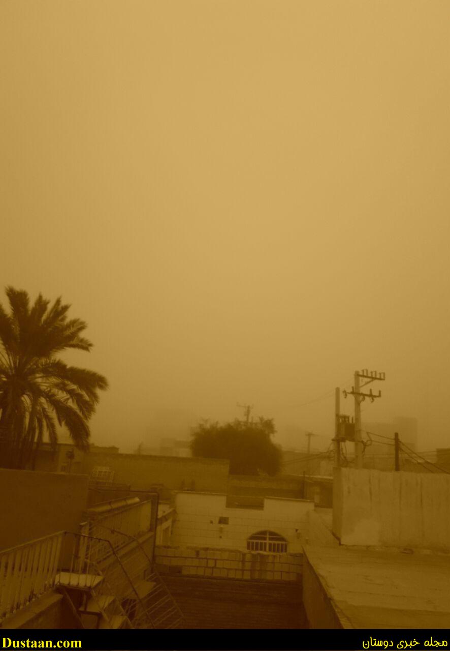 www.dustaan.com-تصاویر: وضعیت اسفناک هوا و گرد و غبار در اهواز