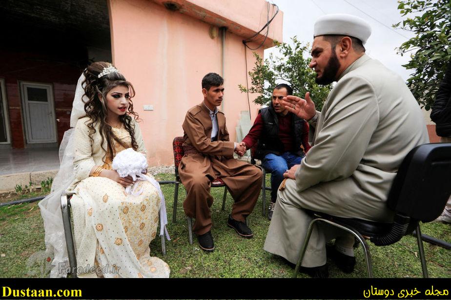 www.dustaan.com-تصاویر جالب از مراسم عروسی در اردوگاه پناهجویان موصل