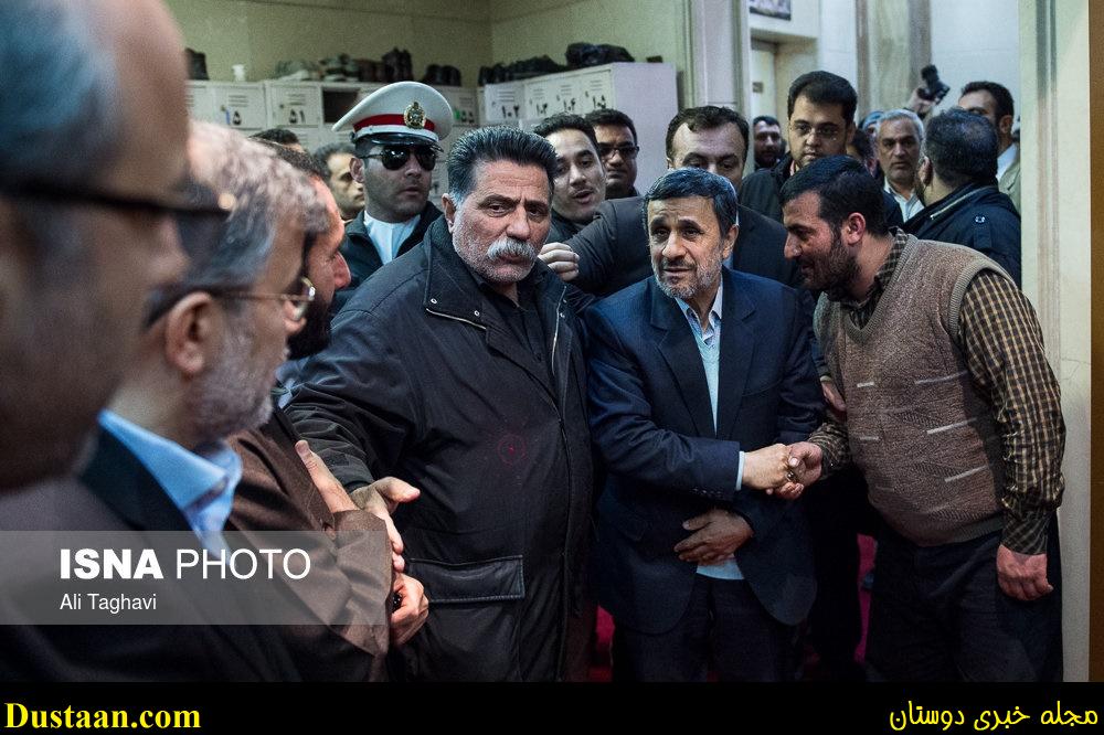 www.dustaan.com-dustaan.com-احمدی نژاد در چهلم شهدای آتش نشان/عکس