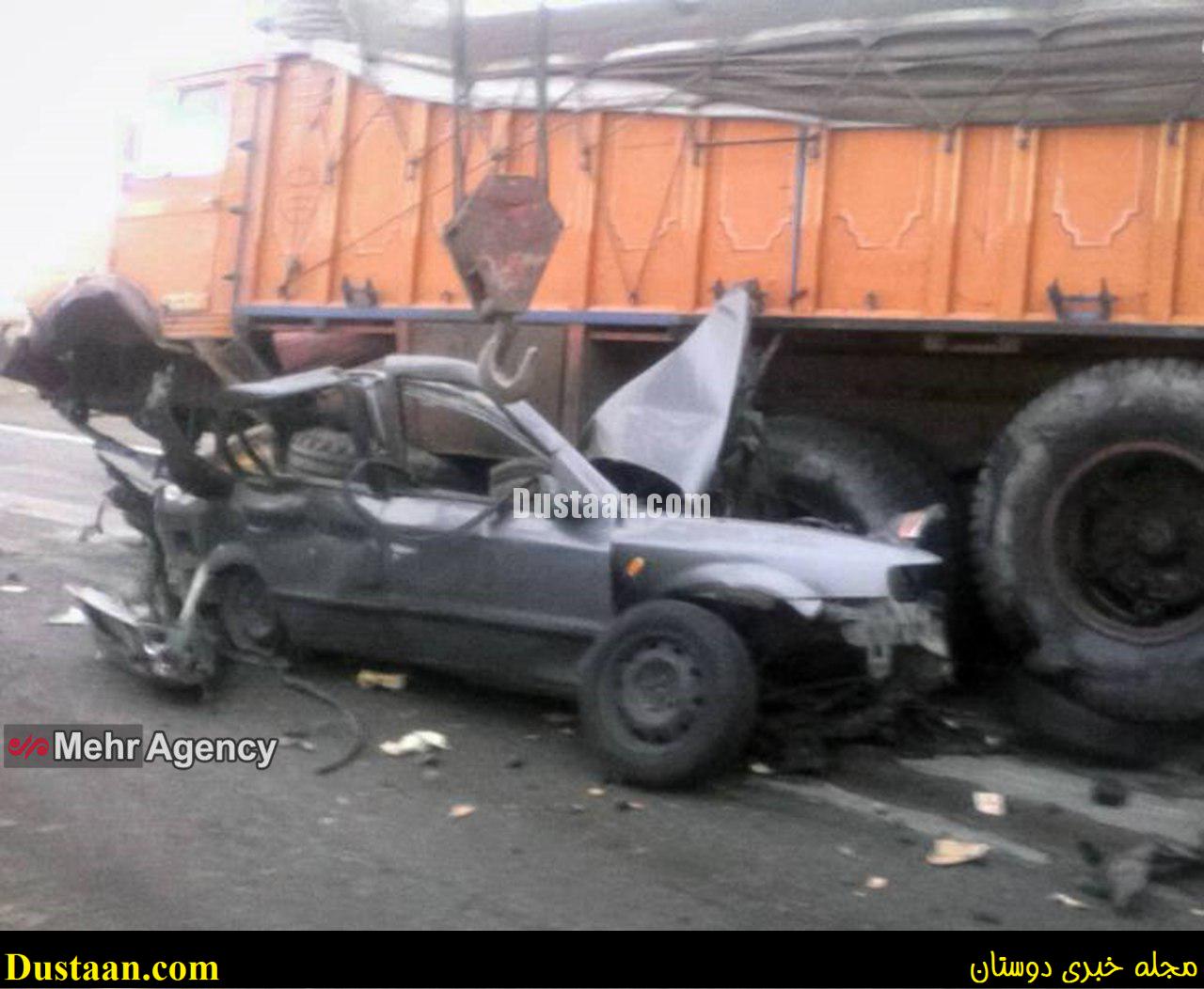 www.dustaan.com-dustaan.com-برخورد مرگبار کامیون و سمند
