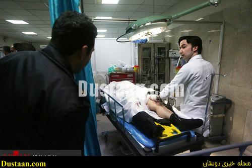 www.dustaan.com-dustaan.com-وضعیت مجروحان پرتاب ترقه به داخل خودرو پلیس/تصاویر