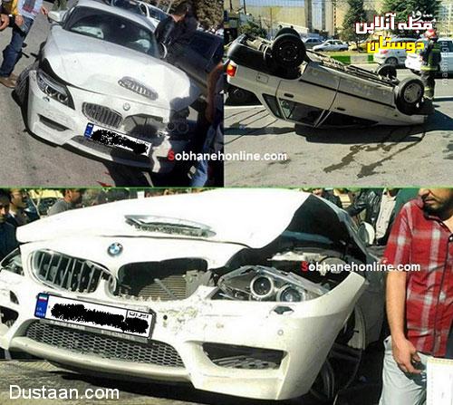 عکس: تصادف شدید پراید و BMW