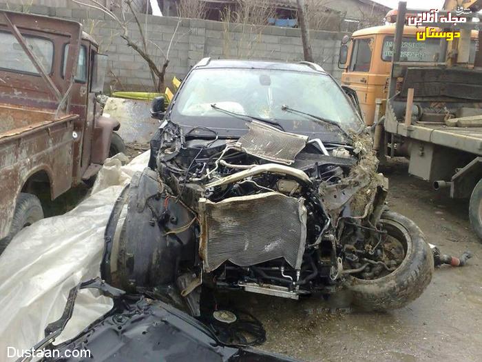 تصادف شدید BMW X6 در ایران +تصاویر
