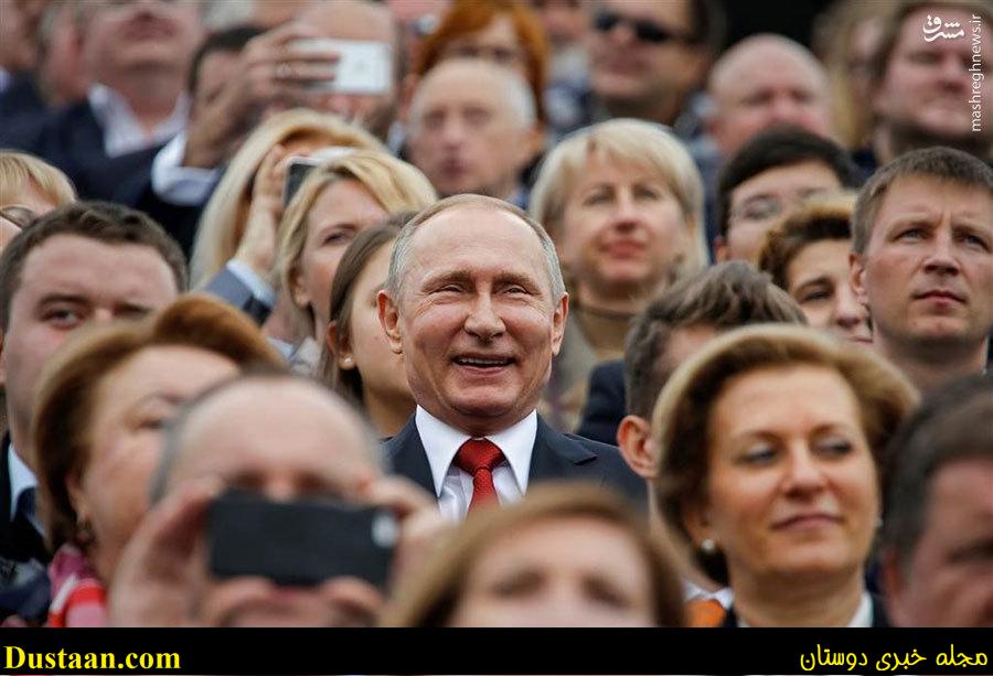  خوشحالی پوتین در جشن روز شهر
