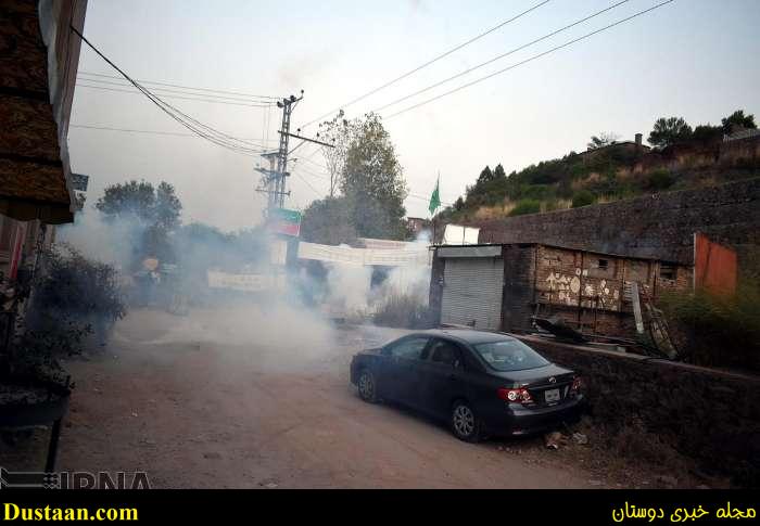 www.dustaan.com-تصاویر: درگیری شدید پلیس پاکستان با مخالفان دولت