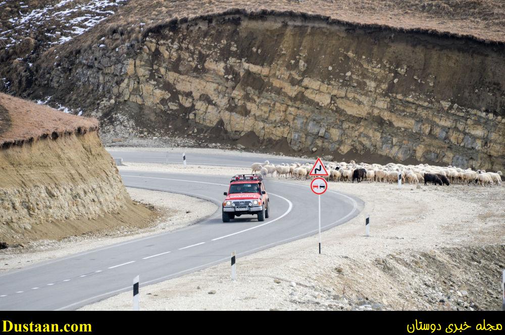 جاده کوهستانی در « ودنو-بوتلیخ-کازینیام» جمهوری چچن