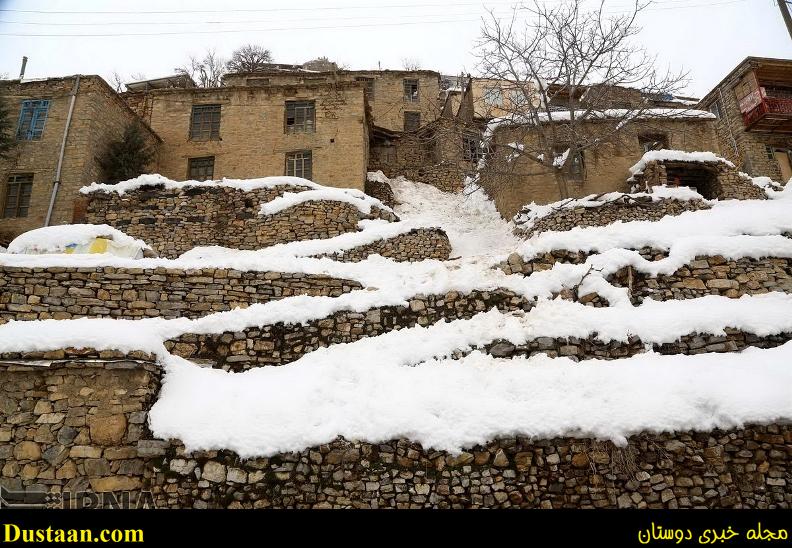 چهره زمستانی روستای اورامان تخت