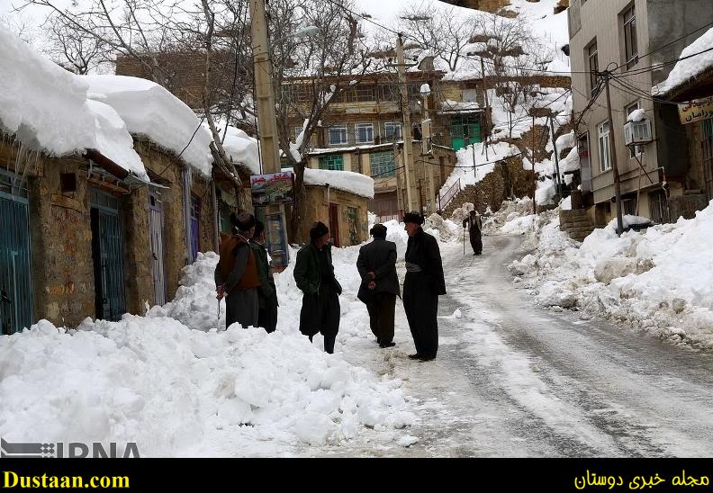 چهره زمستانی روستای اورامان تخت