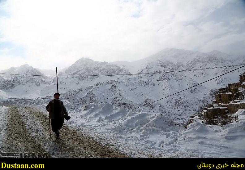 چهره زمستانی روستای اورامان تخت