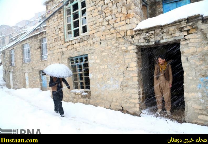 چهره زمستانی روستای اورامان تخت