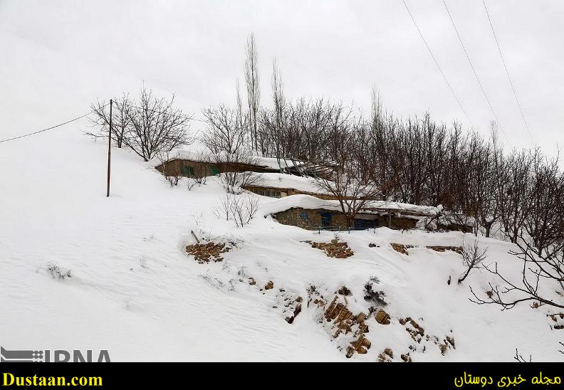 چهره زمستانی روستای اورامان تخت