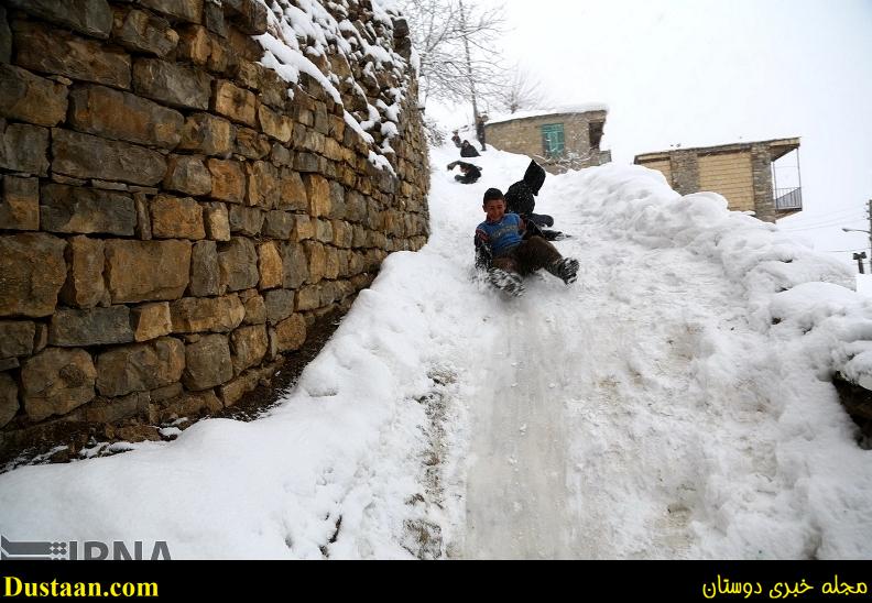 چهره زمستانی روستای اورامان تخت