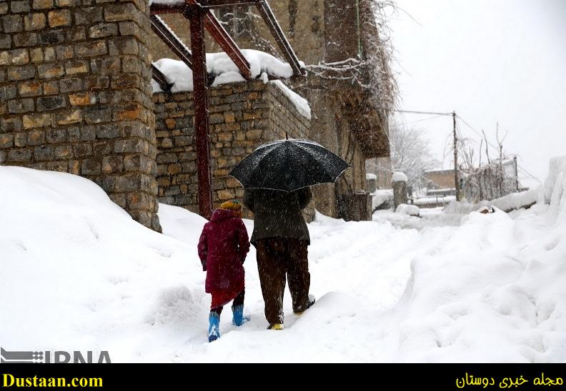 چهره زمستانی روستای اورامان تخت