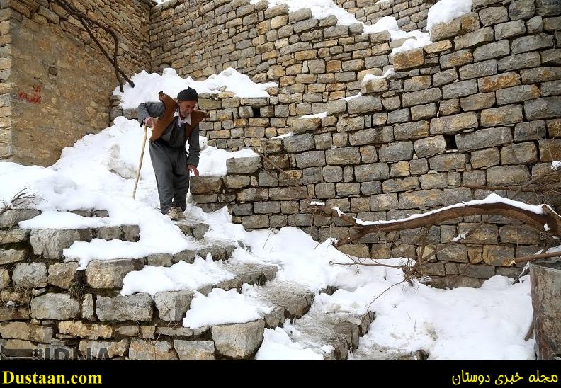 چهره زمستانی روستای اورامان تخت