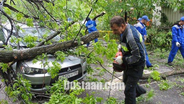 طوفان مرگبار در مسکو /تصاویر