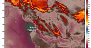 بازتاب رکورد زنی گرمای هوای اهواز در روزنامه آمریکایی