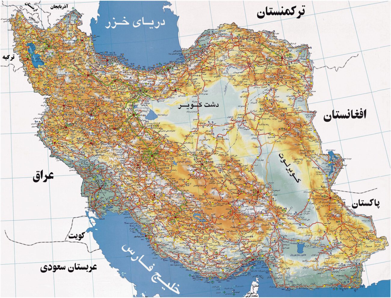 نقشه ایران دانلود نقشه آفلاین راه‌ های ایران با کیفیت بالا مجله